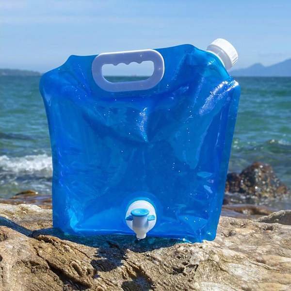5l Vattenpåse Bil Vattenförvaringspåse Hink Nödfällbart vatten Blue