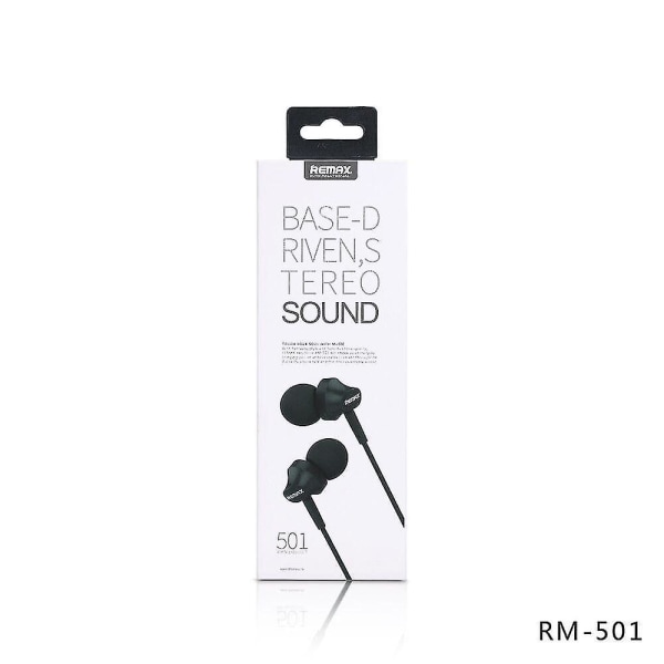 Musiikkikuulokkeet 3,5 mm:n in-ear Bass Wire -kuulokkeet mikrofonilla matkapuhelimiin