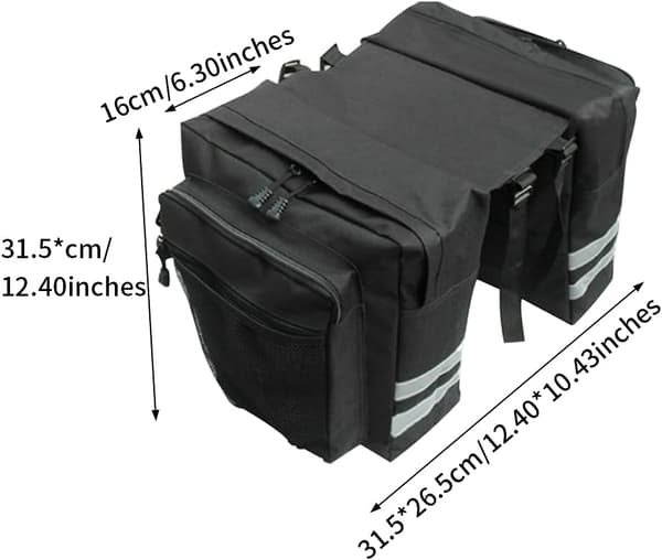 【BQ】Vanntett sykkelveske for bagasjebrett med refleks