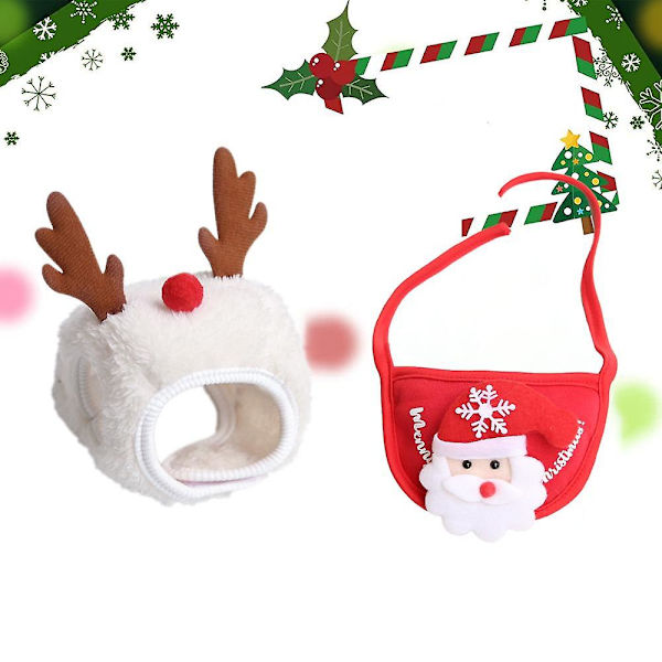 Pet Dog Juldräkt Liten Hund, kläder Party Accessoar style 3