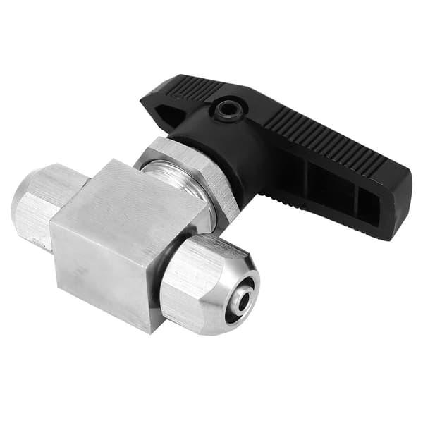 Rak kulventil 304 rostfritt stål snabbvridande kulventil för vattenluftrör (8 x 6 mm)