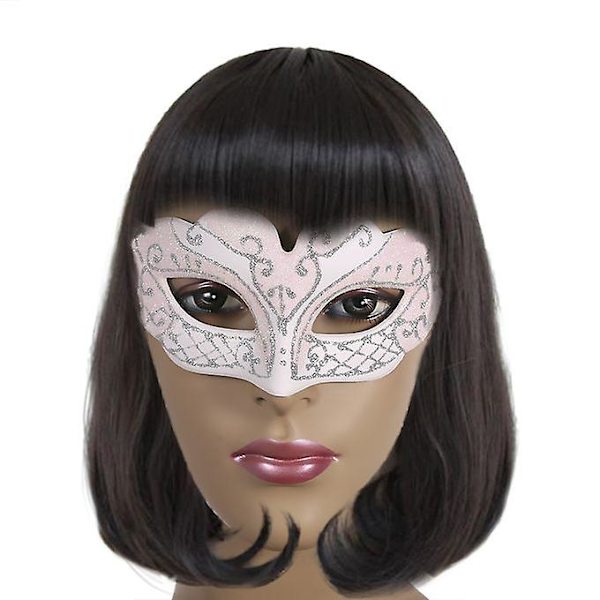 Halvmask i plast för Halloween Masquerade Ball A