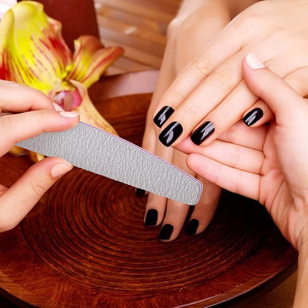 【BQ】Polerfil 50-pak vaskbare dobbeltsidede neglefile 50 stk.