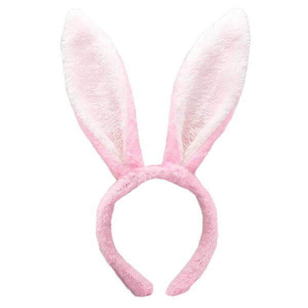 Sød kanin øre pandebånd påske voksne børn rekvisitter Plys hårbånd Bunny ear hårbånd Fest kostume dekorationer Hårtilbehør lilla hvid purple white