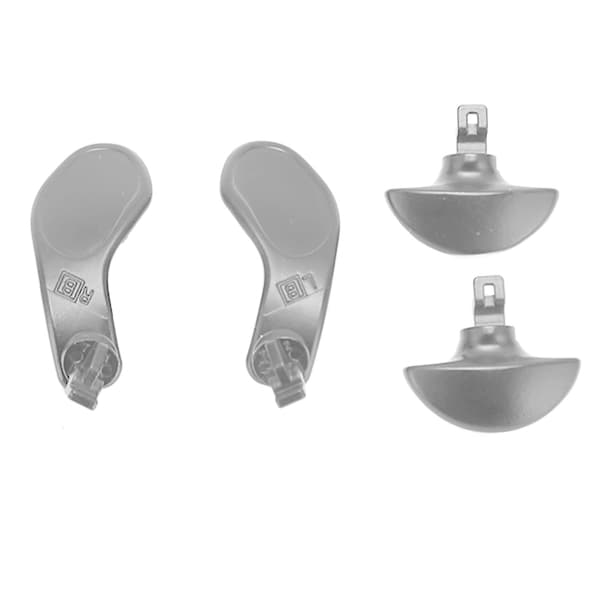4 stk. Game Controller Bagside Paddles Professionel Udskiftning Metal Bagside Knapper til PS5 Edge Controller Sølv