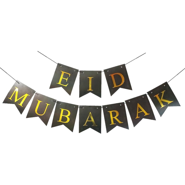 Eid Mubarak koristeltu lippu vedä Eid Mubarak Ramadan Happy Holiday Party Layout