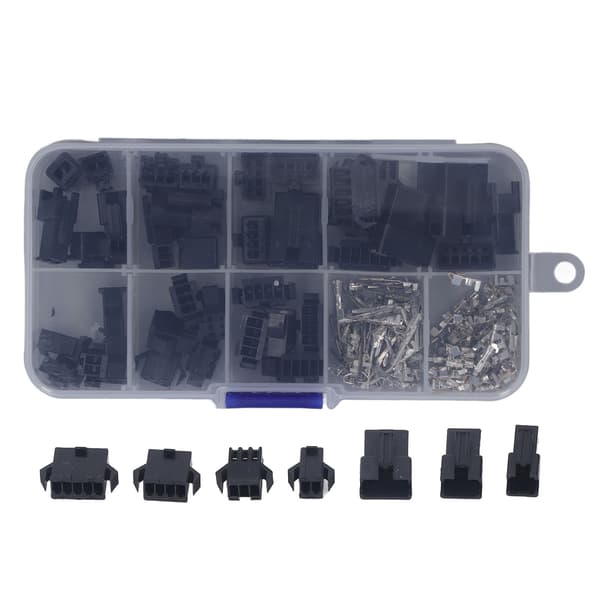 200 stk. 2,54 mm SM Terminal Kabelstik Han Hun Hus Pin Header Krympe Konnektor Sortimentssæt