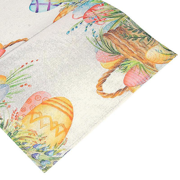 Glad påskehare Trykt Bordløber Påskeæg Dug Kanin 1 stk dækkeserviet 1pc placemat