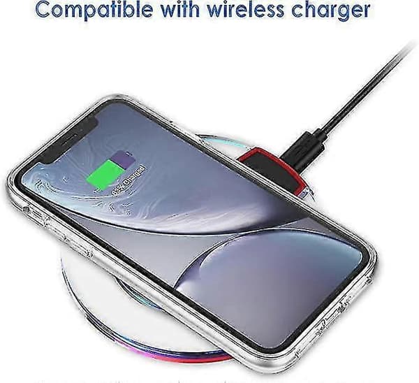 Gjennomsiktig silikondeksel kompatibelt med iPhone 7, iPhone 7 Plus, iPhone X, iPhone Xr, iPhone 11/11 Pro, iPhone 11 Pro Max-deksel for iPhone XR