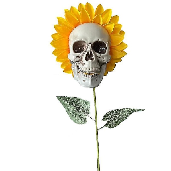 Creative Sunflower Skull Tekokukkakoristelu Huijauskoristelu Auringonkukka