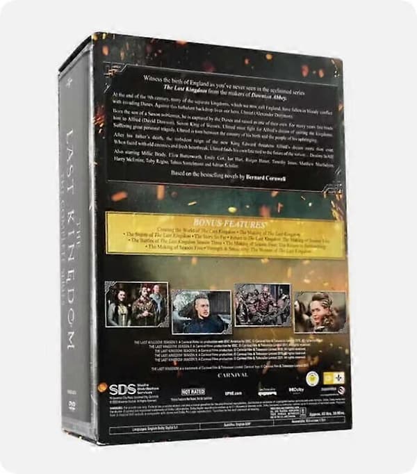 【BQ】The Last Kingdom: Hele serien sesong 1-5 DVD 18 disker engelsk versjon