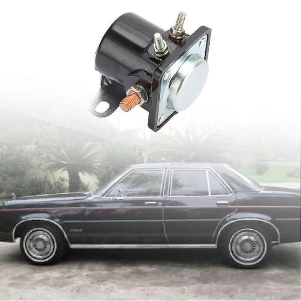 Højtydende startrelæ til Ford, Jeep, Lincoln & Mercury (1958 - 1991) - Robust metal, ridsefast Black