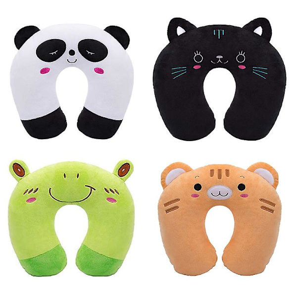 Cartoon Kids U-shaped Pillow Plush Neck Pillow Nap Pillow Lunch Break Pillow Cervical Pillow Travel Pillows For Children 1C