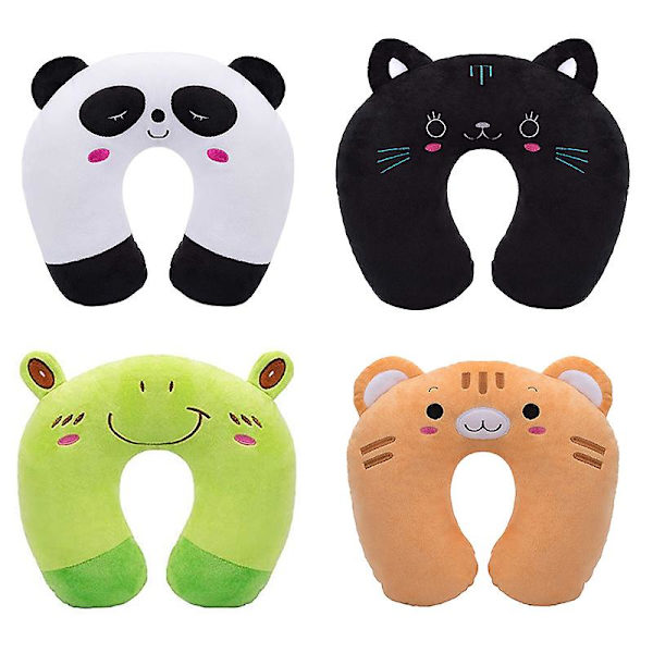 Cartoon Kids U-shaped Pillow Plush Neck Pillow Nap Pillow Lunch Break Pillow Cervical Pillow Travel Pillows For Children 3C