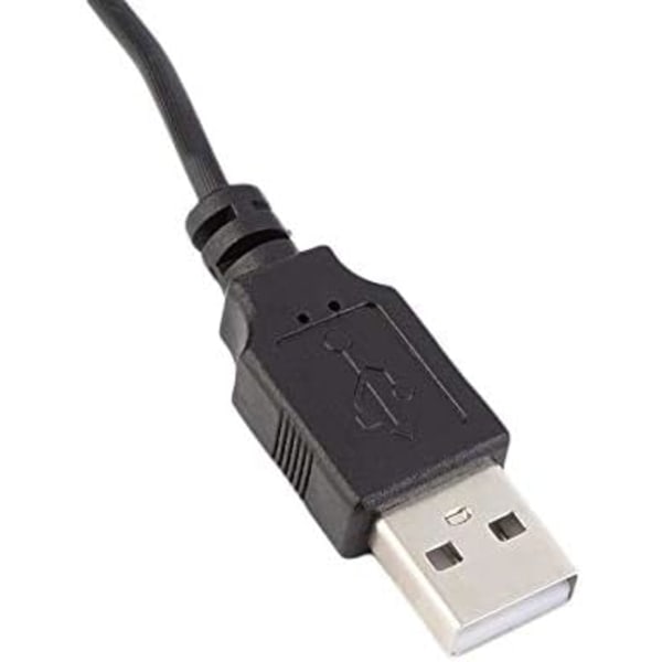 5D optisk kablet spillmus med bærbar USB 2400DPI 2,4GH Ergonomisk