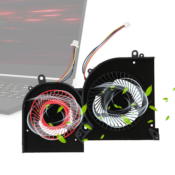 GPU Dobbelt Side Køleventilator Computertilbehør Kompatibel GS65 GS65VR MS16Q2 DC5V