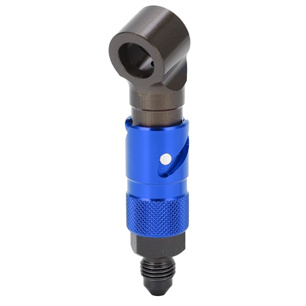 Bromsledning Quick Release Adapter Fitting Böjd Universal för Olje Bränslevätskeslang Blå