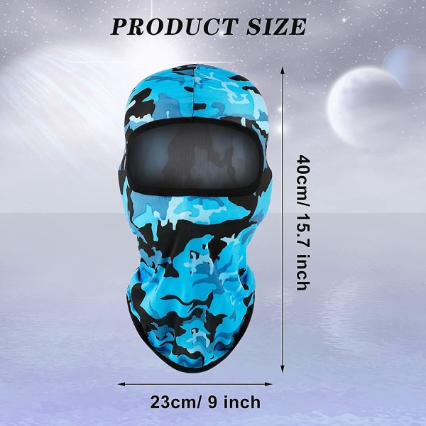 8 delar Solskydd Balaclava Vindtät Balaclava Uv-skydd Helansiktsskydd för utomhussporter