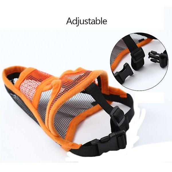 Munkorg för husdjurshundar Mesh som andas för liten medelstor hund Drickbart munkorg för sällskapsdjur för bettskydd Anti-skällande slickande hundmasker Gray XS