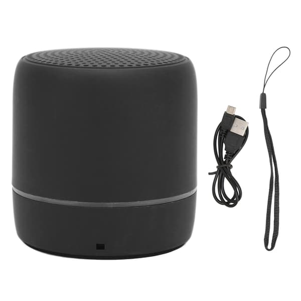 Bluetooth 5.0 Mini Højttaler Klar Stereo Rig Bas Bærbar Trådløs Højttaler til Udendørs Sort
