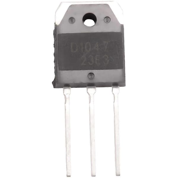 2 silisiumtransistorer - D1047 + B817, 200V, 12A Svart