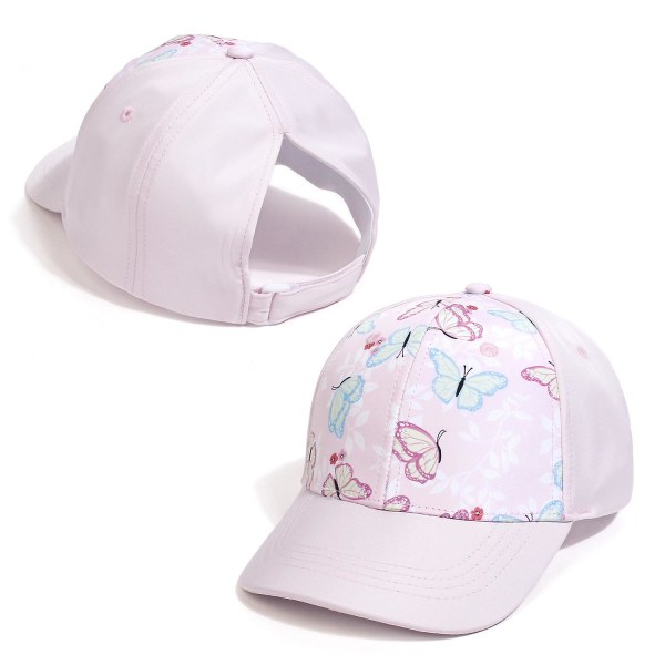 Mote utendørs sport baseball cap rosa sommerfugl S size (20inch)