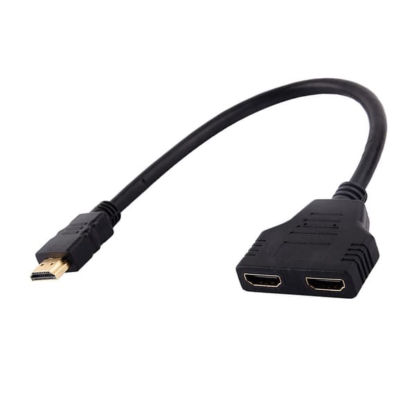 2-vejs High Definition Multimedia Interface Splitter Adapter Kabel til HD-TV