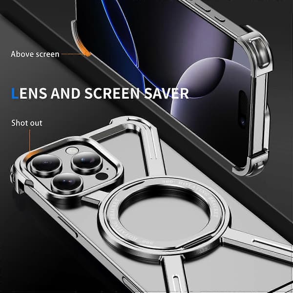 【BQ】För iPhone 16e Plånboksfodral CASEME 013 Serie PU Läder Telefonskal Ställ Silver Silver Silver