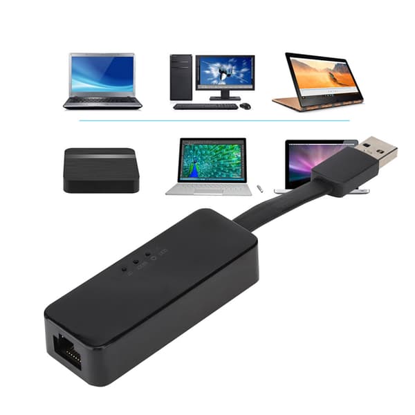 Realtek 8153B Lavstrøms Gigabit USB-netværkskort (sort)