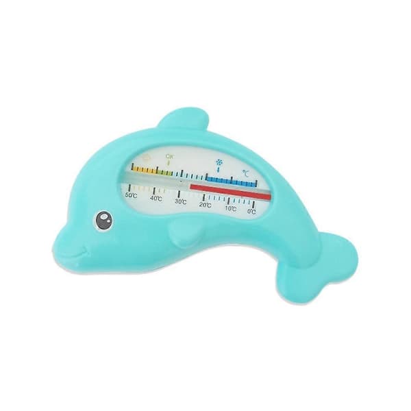【BQ】Badevandstermometer PP+ Delfinformet Brusebadstermometer Nøjagtig Måling Sikker Temperatursensor Blue