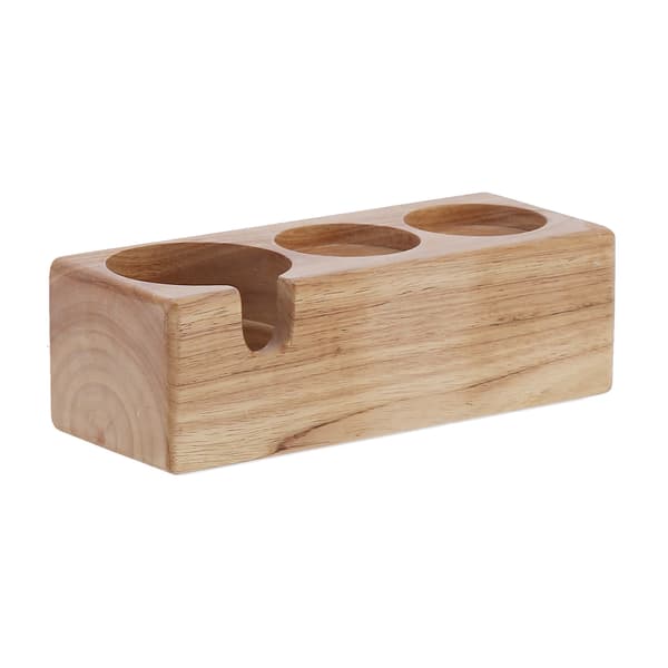 3-Huls Komposit Træ Kaffe Håndtag Holder Stativ Base Kaffe Tamper Stativ til Bar Kaffebar