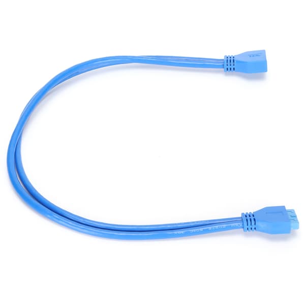 USB 3.0 Forlængerkabel 20pin Han til Hun Forlængerledning til WIN 2003/2007/XP/Vista/WIN7/WIN8 50cm PE Pose