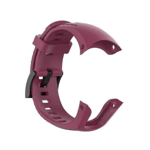 Blød silikonerem til Suunto 5 22,5 mm Wine red