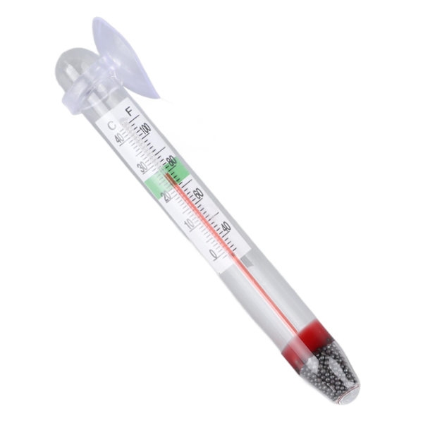 Flydende Akvarietermometer Transparent Glas Fisketank Termometer