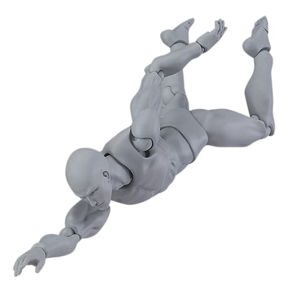 LED Dokking Menneskekroppsmodell PVC Actionfigur Flyttbar Modell Gave