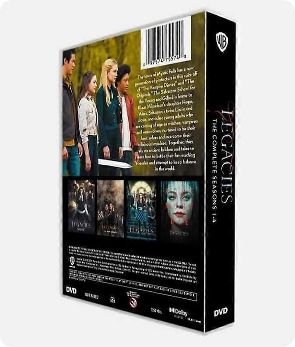 【BQ】LEGACIES Komplet serie sæson 1-4 engelsk version (DVD, 13-disc boksæt)