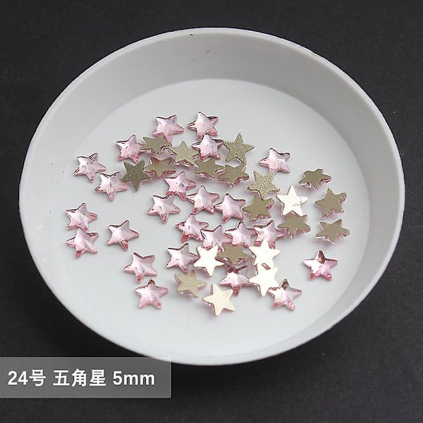 Engros lys pink multi stil flad ryg negl Rhinestone specialformede krystaller neglekunst sten 3d personlig dekoration 24-100pcs