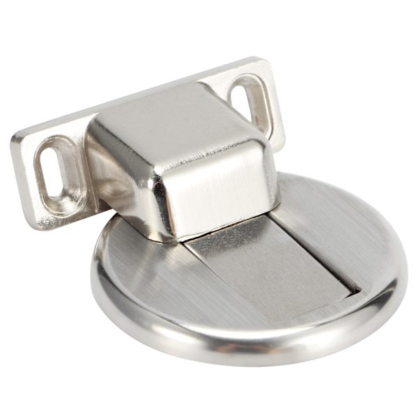 2 sæt børstet rustfrit stål magnetisk dørstopper holder tilbehør