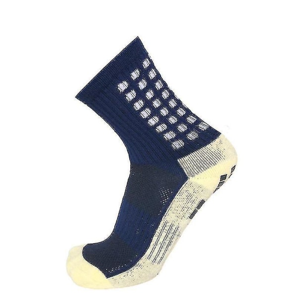 Ett par anti-slip fotbollsstrumpor för atletiska löparstrumpor Halkfri ventilerande blue