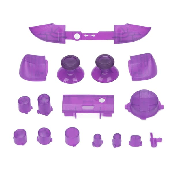 Fullständiga Knappmoddsatser Trigger Full Trigger Modul Set för XBOX Series X för XBOX Series S Kontroller Transparent Lila