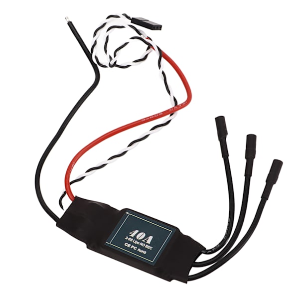 40A RC Børsteløs Motor ESC Elektrisk Hastighetskontroller 2-6S for Flykontroller