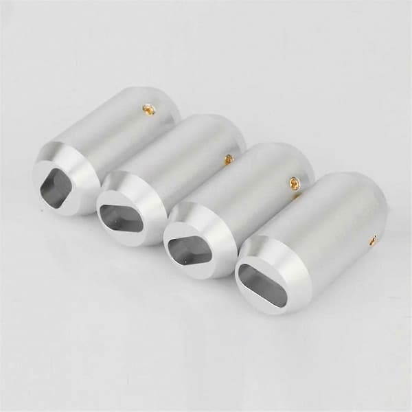 4-delt bi-wire høyttalerkabel med boot splitter for HiFi-lydsystem Silver