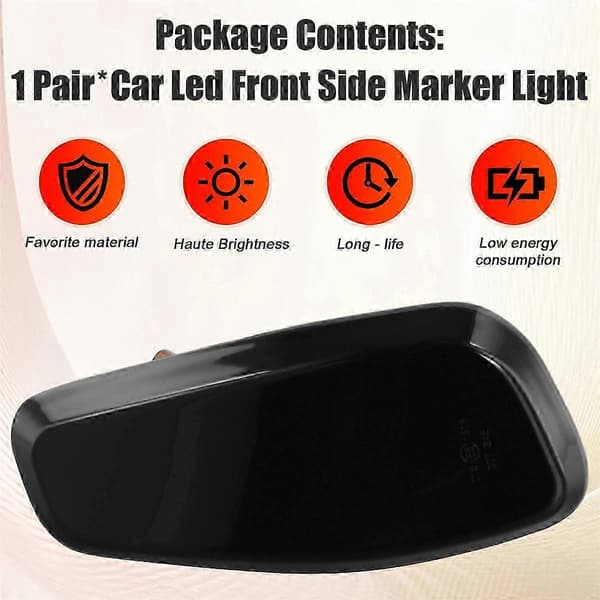 Jeep Renegade 2014-2020 LED forreste sidemarkeringsblinklys 68256049AA 68256050AA