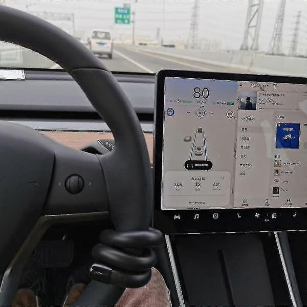 【BQ】Rattförstärkarvikt Autopilot Motviktsring för Tesla Model 3/Y/.