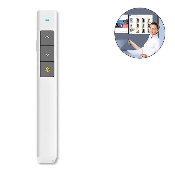 USB Presentation Clicker Hyperlink Volymkontroll Trådlös Presenter Presentation Fjärr Powerpoint Clicker För Macbook/hp Elitebook Etc.