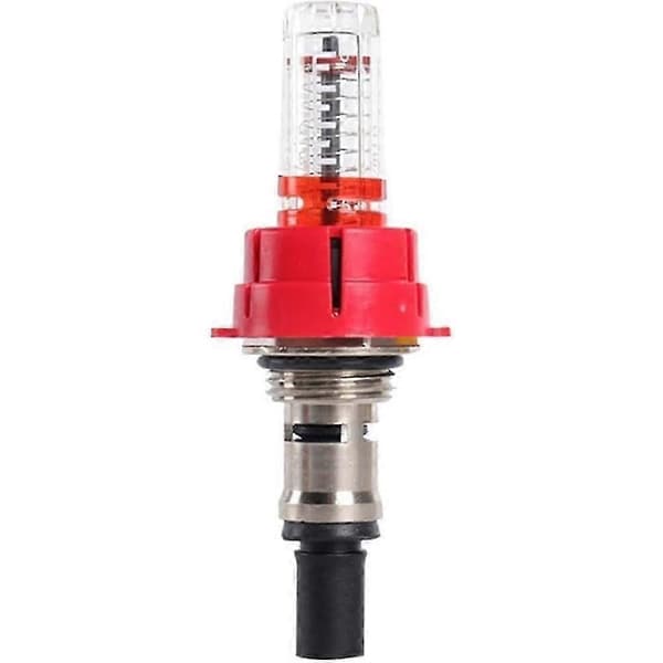 10-pack flödesmätare för golvvärme, justerbar flödesregulator för vattenburna värmesystem (1/2 tum) Red