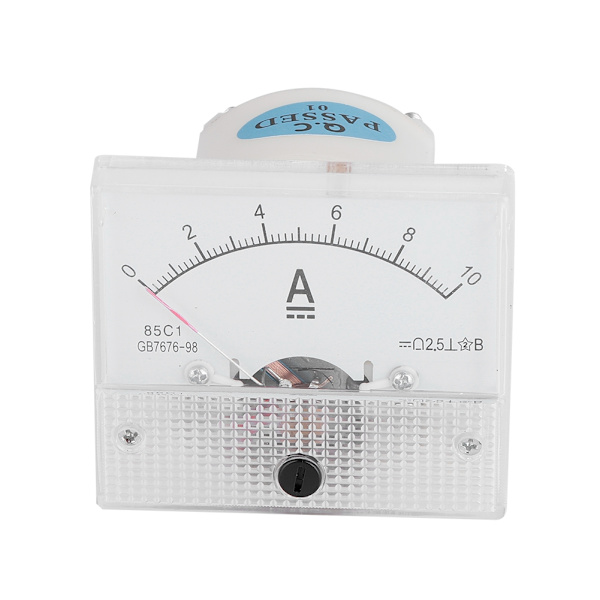 Analog DC strømspændingsmåler 0-10A til panel - 2,5 % nøjagtighed, 85C1