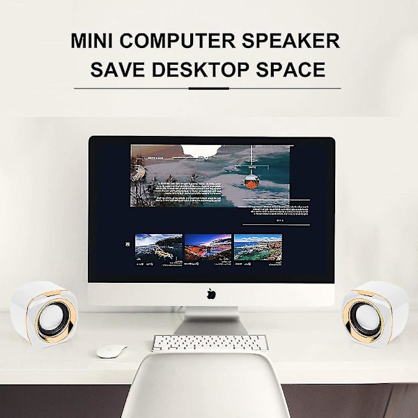 Datorhögtalare, PC-drivna högtalare USB högtalare Bildskärmshögtalare