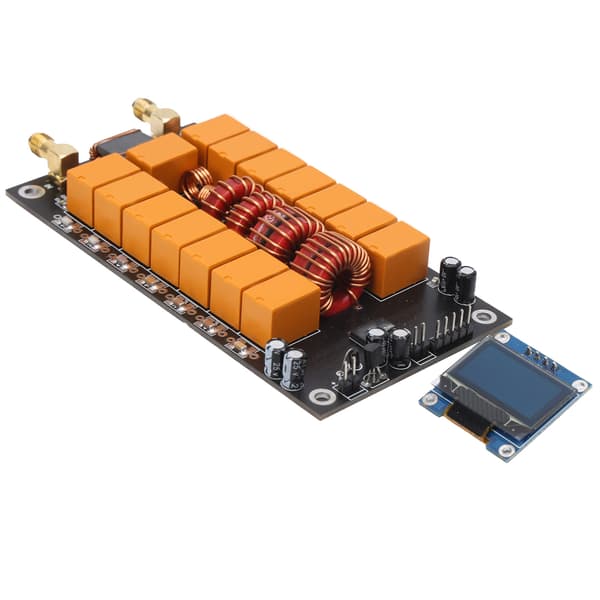 Antenne Tuner Board med Skjerm Ferdig Versjon DIY Kits Tester Komponenter ATU‑100 400mA