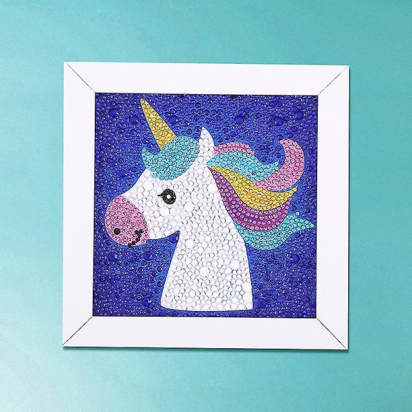 Pieni ja helppo itse tehty 5d diamond painting aloittelijan yksisarvisen kanssa Unicorn